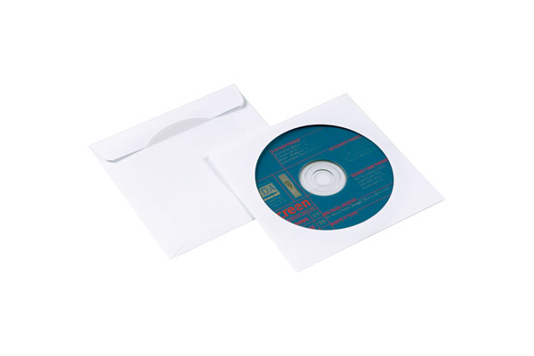NIPS CD-DVD-Papierhülle mit mehrfachnutzbarem Steckverschluss