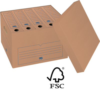 NIPS ARCHIV-BOX SELECT mit Deckel FSC zertifiziert