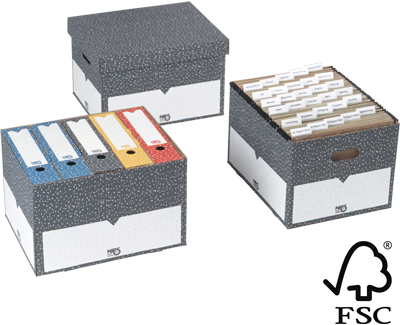 NIPS ARCHIV-BOX mit Deckel FSC zertifiziert