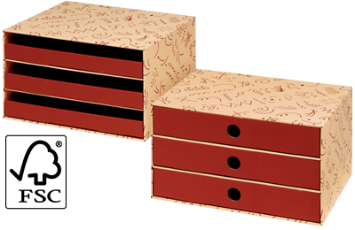 NIPS ECO line CHARLY SCHUBLADENBOX A4 FSC zertifiziert