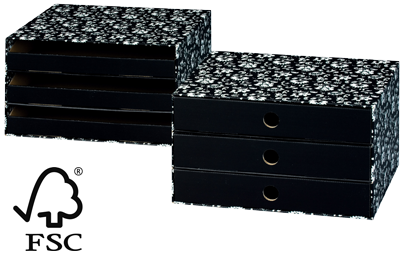NIPS ECO line SILVA SCHUBLADENBOX A4 FSC zertifiziert