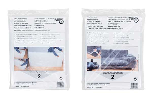 NIPS Möbelschutzhüllen und Abdeckfolien für Umzug, Renovierung und Lagerung