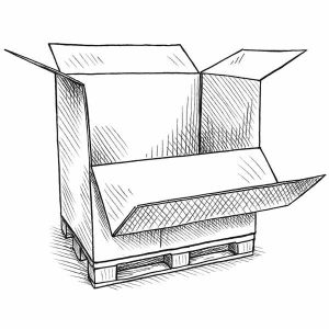 Palettenkarton - Wellpappe-Container Palettenkarton - Wellpappe-Container